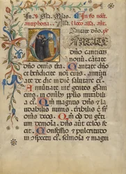 Initiale C - Mönche singen